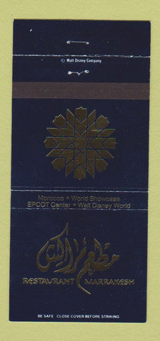 Matchbook Cover - Walt Disney World Epcot Marrakesh Restaurant 30 Strike
