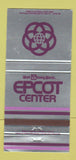 Matchbook Cover - Walt Disney World Epcot Center  30 Strike
