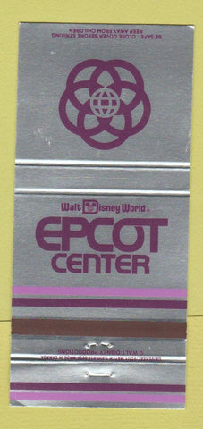 Matchbook Cover - Walt Disney World Epcot Center  30 Strike
