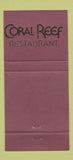 Matchbook Cover - Walt Disney World Epcot Coral Reef Restaurant 30 Strike