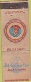 Matchbook Cover - Del Mar Beach Club Santa Monica CA WORN