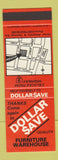 Matchbook Cover - Dollar Save Furniture Warehouse Hastings New Zealand SAMPLE