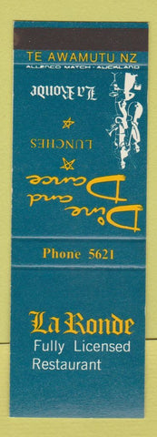 Matchbook Cover - La Ronde Restaurant New Zealand SAMPLE