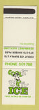 Matchbook Cover - Cool It Party Ice Auckland New Zealand SAMPLE