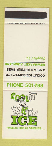 Matchbook Cover - Cool It Party Ice Auckland New Zealand SAMPLE