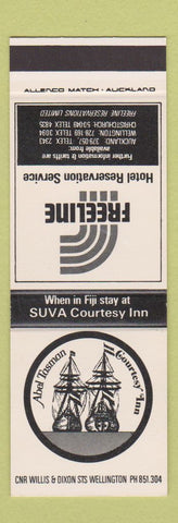 Matchbook Cover - Abel Tasman Courtesy Inn Wellington New Zealand SAMPLE