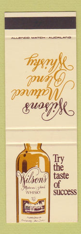 Matchbook Cover - Wilson's Whisky New Zealand SAMPLE