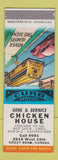 Matchbook Cover - Gene & Bernice Chicken House Great Bend KS SAMPLE