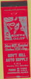 Matchbook Cover - Gov't Hill Auto Supply Anchorage AK red