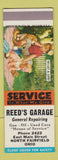 Matchbook Cover - Reed's Carriage Auto Repair North Fairfield OH SAMPLE
