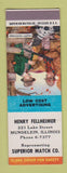 Matchbook Cover - Henry Fellheimer Superior Match Mundelein IL SAMPLE