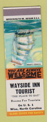 Matchbook Cover - Wayside Inn Tourist Wise NC SAMPLE
