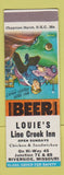 Matchbook Cover - Louie's Line Creek Inn Riverside MO SAMPLE