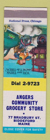 Matchbook Cover - Angers Community Grocery Store Biddeford ME SAMPLE