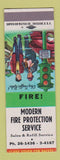 Matchbook Cover - Modern Fire Protection Service SAMPLE