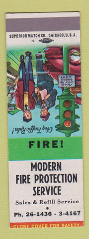 Matchbook Cover - Modern Fire Protection Service SAMPLE