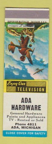 Matchbook Cover - Ada Hardware Ada MI SAMPLE