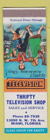 Matchbook Cover - Thrifty TV Shop Miami FL SAMPLE