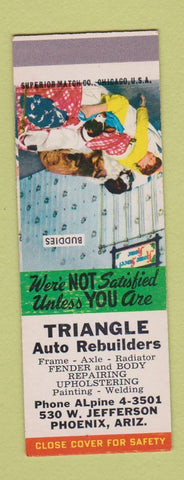 Matchbook Cover - Triangle Auto Rebuilders Phoenix AZ SAMPLE