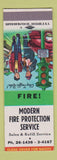 Matchbook Cover - Modern Fire Protection Service SAMPLE