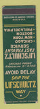 Matchbook Cover - Lifschultz Freight Trucking Chicago IL WEAR SAMPLE
