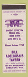 Matchbook Cover - Bill Adelbush's Tavern Green Bay WI SAMPLE
