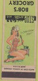 Matchbook Cover - Bob's Grocery East Sebago ME pinup