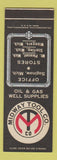 Matchbook Cover - Midway Tool Oil Gas Well Supply Saginaw MI SAMPLE