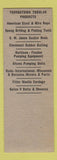 Matchbook Cover - Midway Tool Oil Gas Well Supply Saginaw MI SAMPLE