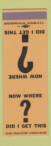 Matchbook Cover - Osman Club Manitowoc WI SAMPLE