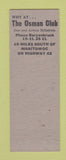 Matchbook Cover - Osman Club Manitowoc WI SAMPLE