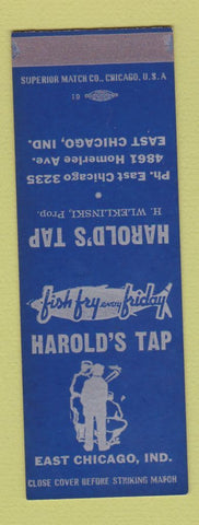 Matchbook Cover - Harold's Tap East Chicago IN SAMPLE