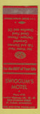 Matchbook Cover - Swiggum's Motel St Cloud MN SAMPLE