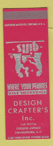 Matchbook Cover - Design Crafters Inc Orangeburg SC SAMPLE