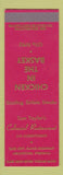 Matchbook Cover - Tom Taylor's Colonial Restaurant Arlington VA SAMPLE