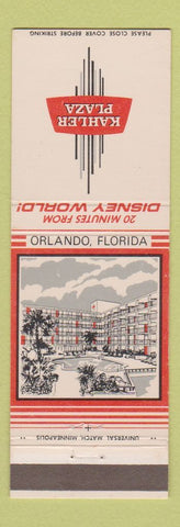 Matchbook Cover - Kahler Plaza Orlando FL