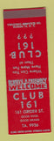 Matchbook Cover - Club 161 SAMPLE