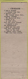 Matchbook Cover - Avalon Dinner Club Chinese Food Hobbs NM girlie