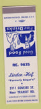 Matchbook Cover - Linden Hof Restaurant George Fuerfanger SAMPLE