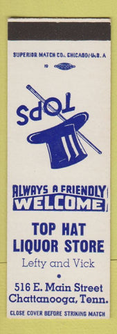 Matchbook Cover - Top Hat Liquor Store Chattanooga TN SAMPLE