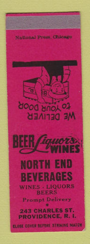 Matchbook Cover - North End Beverages Providence RI SAMPLE