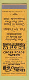 Matchbook Cover - Cross Roads Tavern Parma OH SAMPLE