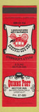 Matchbook Cover - Quinns Post Motor Inn Upper Hutt New Zealand SAMPLE