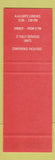 Matchbook Cover - Quinns Post Motor Inn Upper Hutt New Zealand SAMPLE