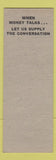 Matchbook Cover - Platte Valley Finance Sidney NE SAMPLE