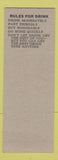 Matchbook Cover - Jones Cocktail Lounge Baltimore MD SAMPLE