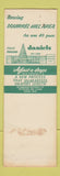 Matchbook Cover - Daniels Dry Cleaning Pittsburgh PA WEAR SAMPLE