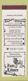 Matchbook Cover - Zum Lowen Historische Speisegaststatte SAMPLE