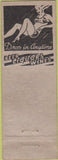 Matchbook Cover - Naples Cafe York PA girlie CREASE