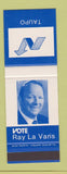 Matchbook Cover - Ray La Varis Election Taupo New Zealand SAMPLE
